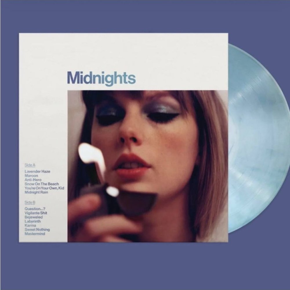 Signed Taylor Swift Midnights CD Moonstone Blue Edition